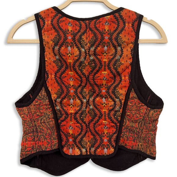🆕 NWOT Free People | Gemini Quilted Vest in Rust Combo | XS - Picture 8 of 15